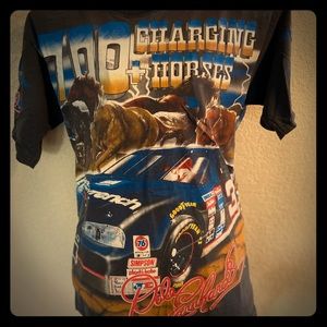 700 horse nascar vintage all over print tee